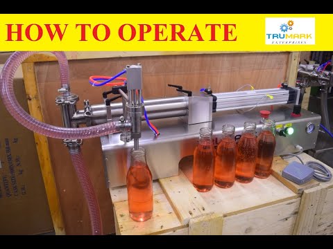 Liquid Filling Machine  - how to operate