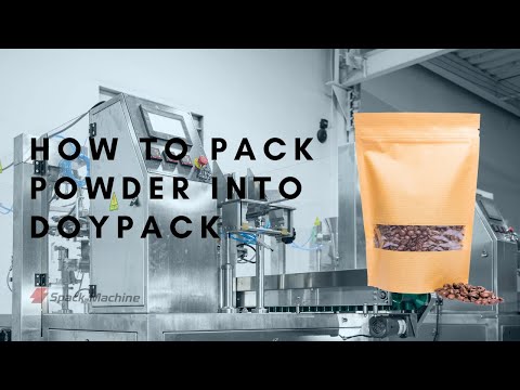 How to package powder into premade Doypack bag | Automatic premade bag packaging machine